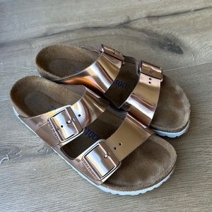 Birkenstock rose gold size 37